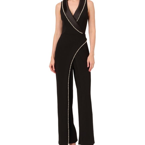 Adrianna Papell pearl jumpsuit size 6